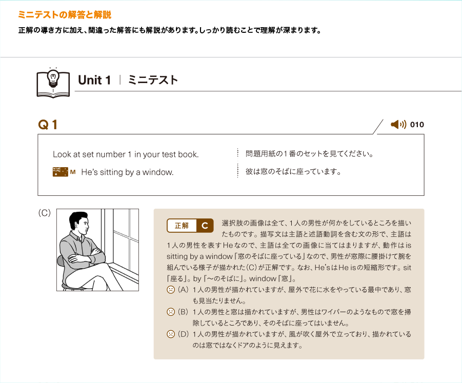 ミニテストの解答と解説